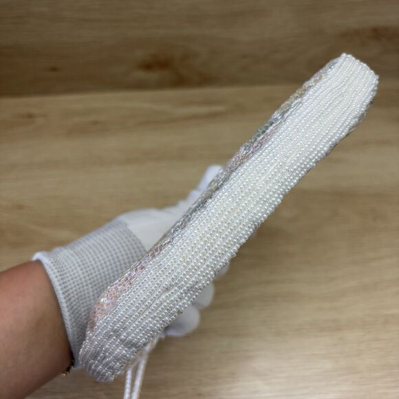 La Regale Vintage Beaded Shoulder Bag Pastel Colors Evening Wedding Cocktail - Picture 5 of 12